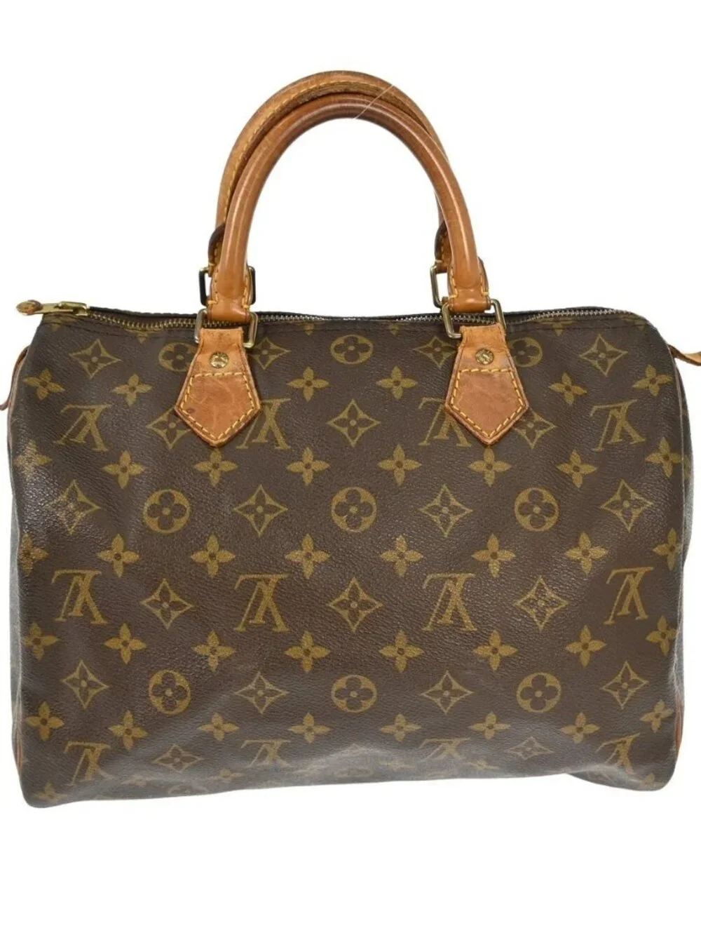 Best02 LOUIS VUITTON SPEEDY 30 HANDBAG MONOGRAM CANVAS